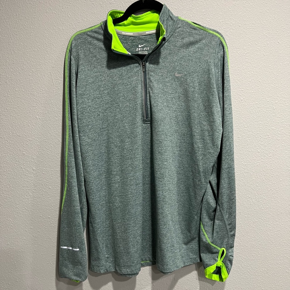 Nike Heather Green Quarter Zip